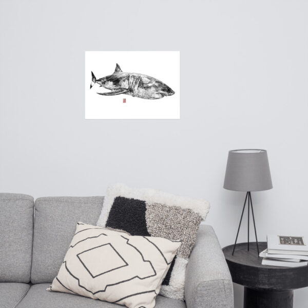 Requin blanc solitaire #1 – Image 4